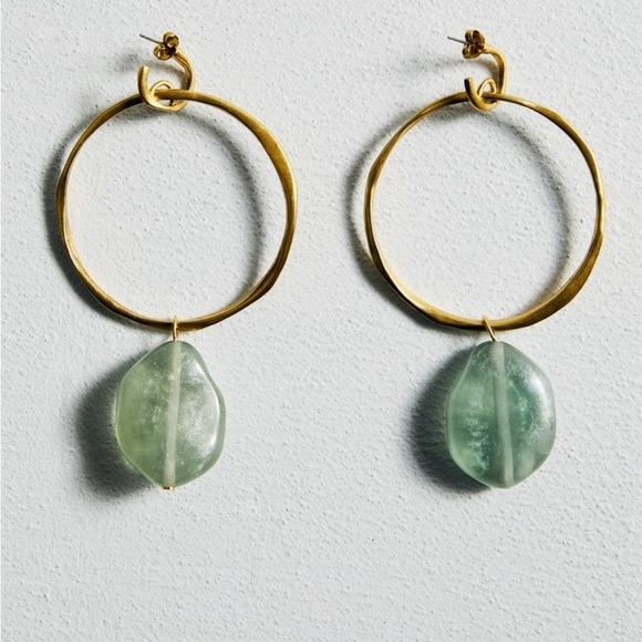 NWT Zara Oversized Resin Hoop Earrings ✨🔥🔥💖💖 - Picture 7 of 8